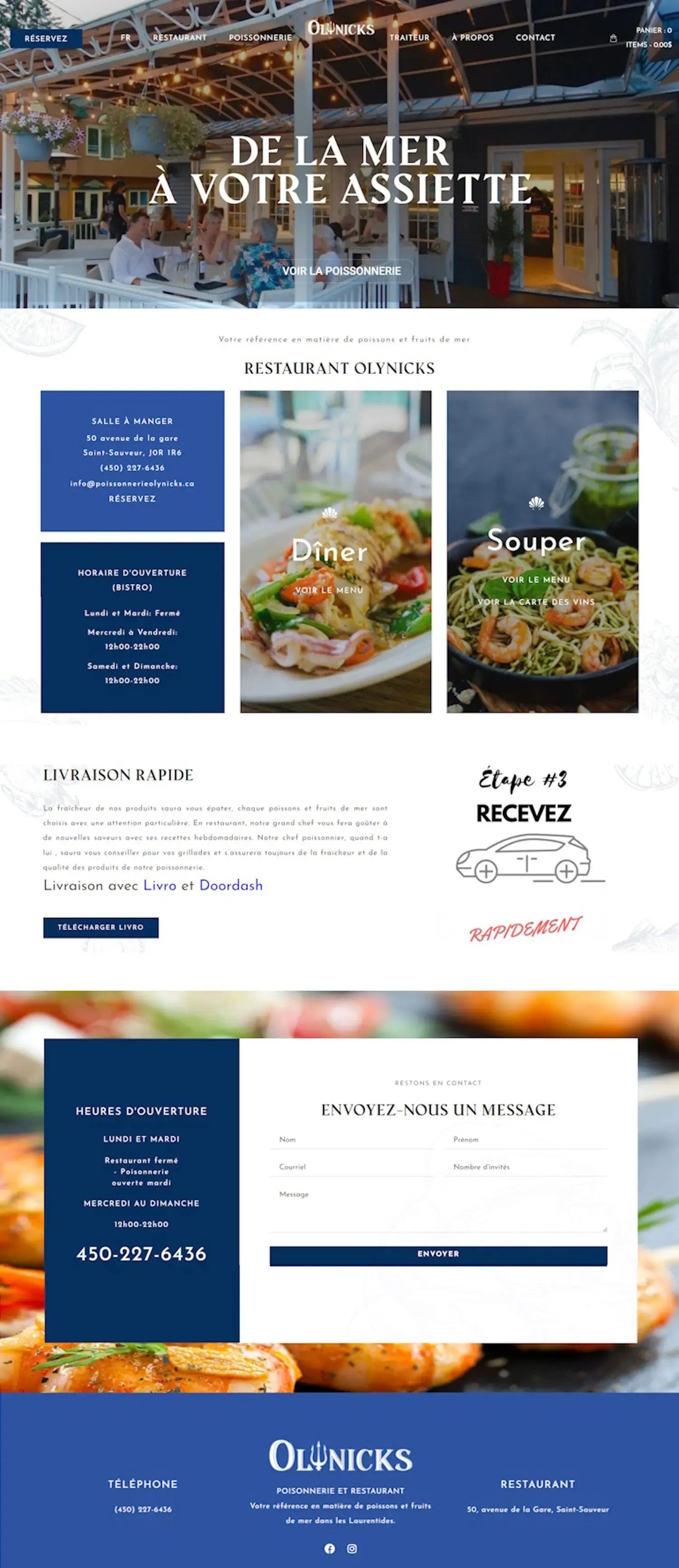 Conception site web pour Olynicks